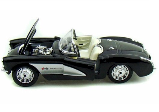 Maisto Special Edition, Chevrolet Corvette 1957, svart, 1:24