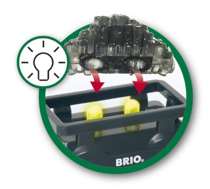 Brio World, guldvogn m/ Ljus