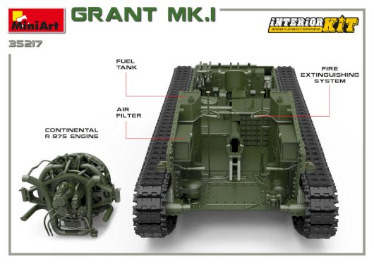 MiniArt, Grant Mk.I, 1:35