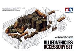 Tamiya Allied Vehicles Accessory Set, 1:35