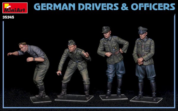 MiniArt, German Drivers & Officers, 1:35