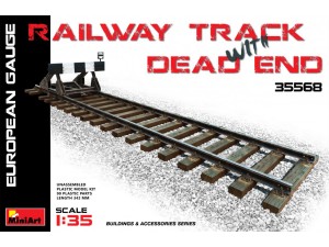 MiniArt, Railway Track w/ Dead End, European Gauge, 1:35