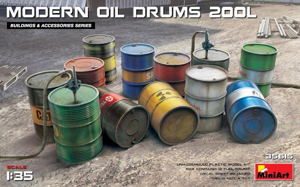 MiniArt, Modern Oil Drums, 1:35