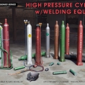 MiniArt, High Pressure Cylinders w/ Welding Equipment, 1:35