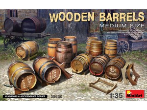 MiniArt, Wooden Barrels - Medium Size, 1:35
