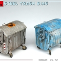 MiniArt, metal affaldskontainere og spande, 1:35