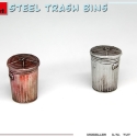 MiniArt, metal affaldskontainere og spande, 1:35