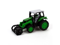 Magni, traktor m/ frontlaster og træk tilbage, grønn