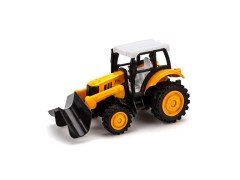 Magni, traktor m/ frontlaster og træk tilbage, gul