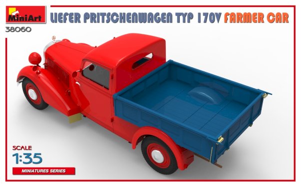 MiniArt, Liefer Pritschenwagen Typ 170V, Farmer Car, 1:35