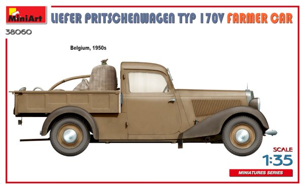 MiniArt, Liefer Pritschenwagen Typ 170V, Farmer Car, 1:35