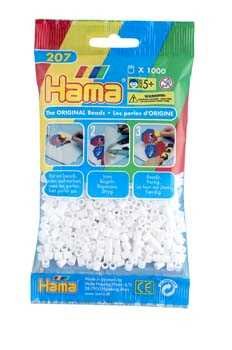 Hama Midi, perler, 1.000 stk., hvit (01)