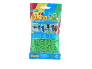 Hama Midi, perler, 1.000 stk., fluorescerende grønn (42)