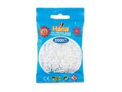 Hama Mini, perler, 2.000 stk., hvit (01)