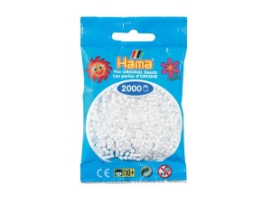 Hama Mini, perler, 2.000 stk., hvit (01)
