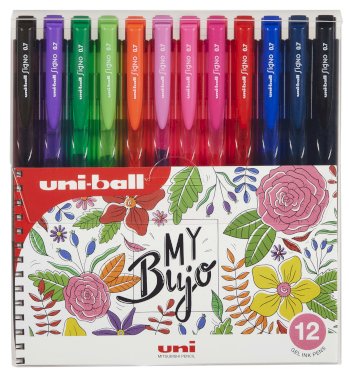 My Bujo, gel-penne, 12 stk., farvekombination B