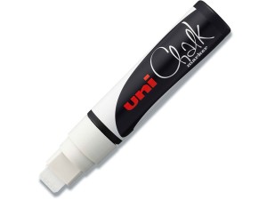Uni Chalk PWE-17K, sletbar marker, hvit