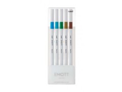 Uni Emott, Fine 0.4, 5 tuscher, blålige farger