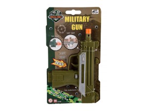 Military Maskinpistol med lyd og Ljus
