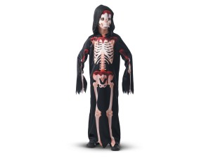 Rio, blodigt skelet, kostyme, 10-12 år