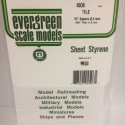 Evergreen Styrenplade, 1,0 mm m/ 8,5 mm fliser, 15 x 30 cm