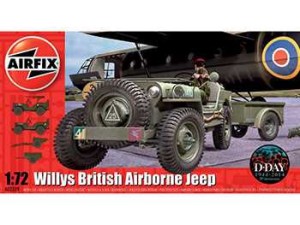 Airfix Willys Jeep, Trailer & 6Pdr Gun 1:72