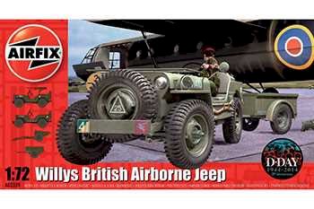 Airfix Willys Jeep, Trailer & 6Pdr Gun 1:72