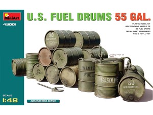 MiniArt, U.S. Fuel Grums 55 Gal., 1:48