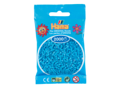 Hama Mini, perler, 2.000 stk., azurblå (49)