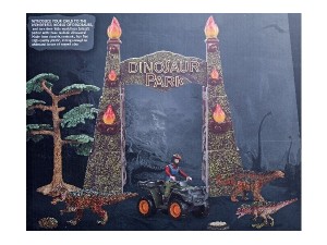 Dinosaur Park inkl. Dinosaur, planter, og køretøj med figur