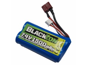BlackZon, batteri, 7.4V 1500mAh T-Plug