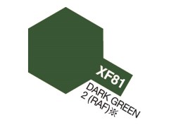 Tamiya Acrylic Mini Xf-81 Dark Green 2 Raf