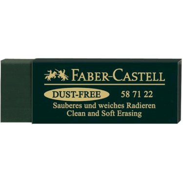 Faber-Castell, viskelæder, dust free, grønn