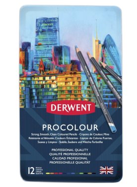 Derwent, Procolour, farveblyanter, 12 stk.