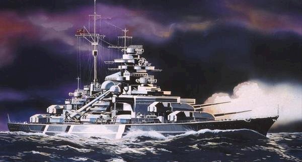Revell, modelsæt, Bismarck, 1:1200