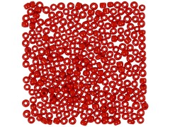 Rocailleperler, 3 mm, mørk rød