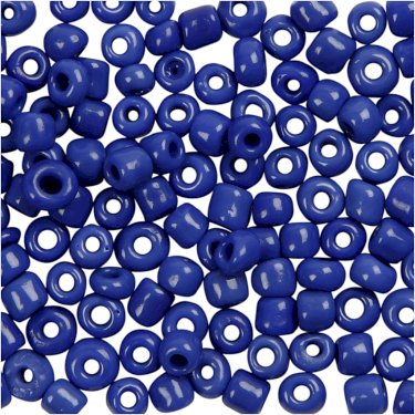 Rocailleperler, 3 mm, blå
