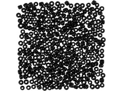 Rocailleperler, 3 mm, svart