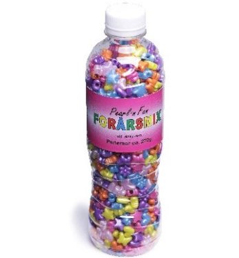 Pearl'n Fun, plastperler, forårsmix, perlemor, 270 g