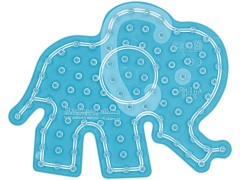 Hama Maxi, perleplate, lille elefant, transparent