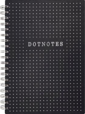 Mayland Burde DotNotes, notesbog, 25 cm, svart