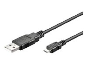 goobay Kabel USB 2.0 Micro 3m svart