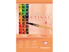 Clairefontaine, Etival, akvarelblok, A4, 300 g/m2, 10 ark