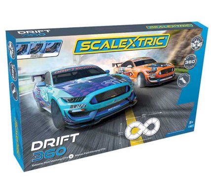 Scalextric, Drift 360, bilbane m/ 2 biler