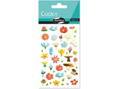 Maildor, Cooky, 3D-klistermærker, svampe og blomster