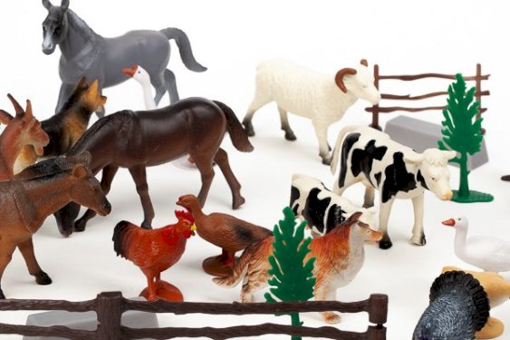Animal Planet, bondegårdsdyr og tilbehør, 30 deler