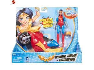 DC Super Hero Girls figur og køretøj