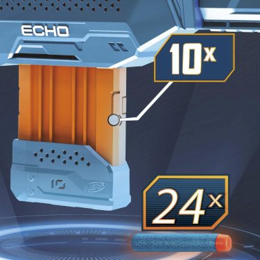 Nerf Elite 2.0, Echo CS 10, gevær m/ 24 skumpile