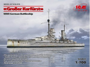 ICM, &#147;Gro&beta;er Kurf&uuml;rst&#148;, WWI German Battleship (full hull & w...
