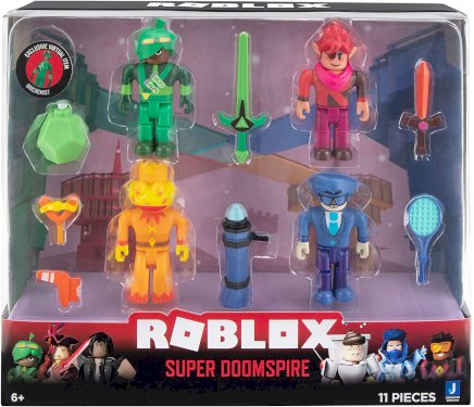 Roblox, 4-pak core figures m/ tilbehør, Doomspire